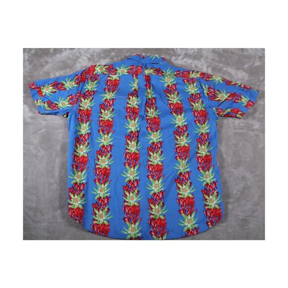 Cubavera Shirt Mens XL Floral Hawaiian Button Up Rayon Short Sleeve Summer Casua - Picture 2 of 7